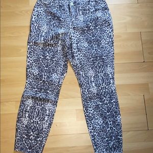 Women’s INC Skinny Jeans Snow Leopard Curvy Fit